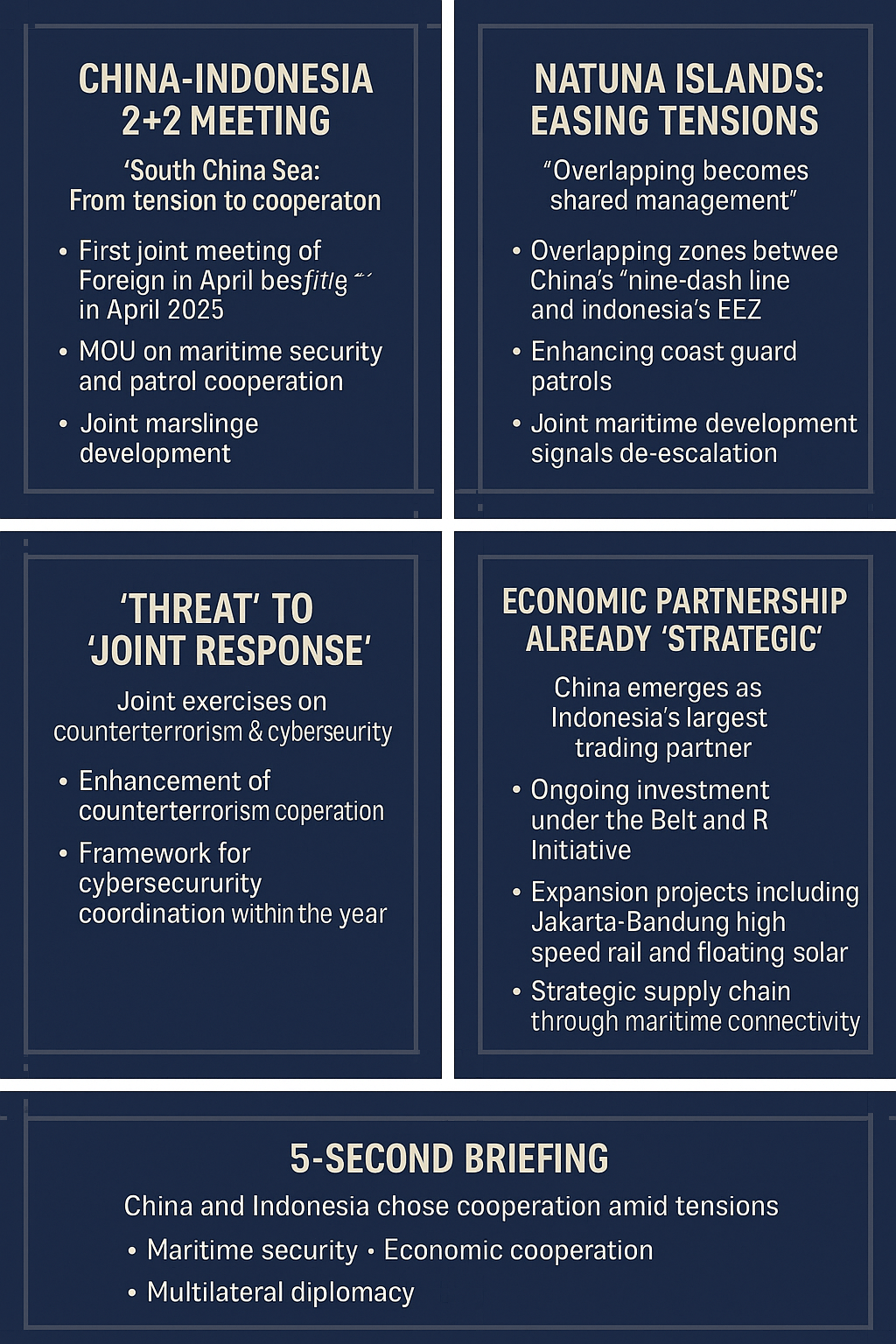 China and Indonesia Deepen Maritime Security Cooperation Amid Tensions in the South China&nbsp;Sea