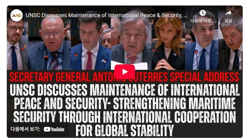 🌊 New Frontiers in Maritime Security: Insights from the UN Security Council’s 9919th&nbsp;Meeting